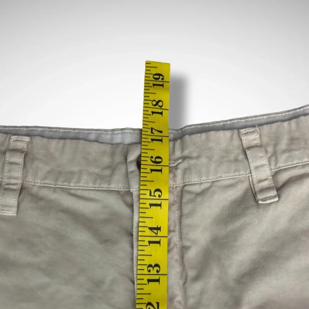 Chubbies Shorts Mens 32 Solid Beige 7 In Inseam Cotton Chino Preppy